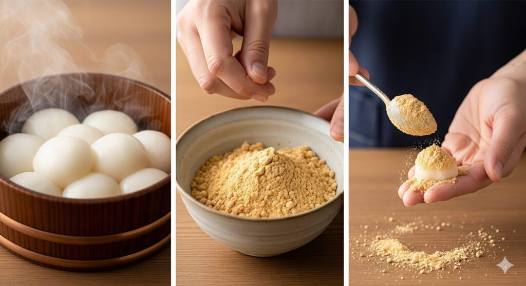 基本のきな粉餅の作り方