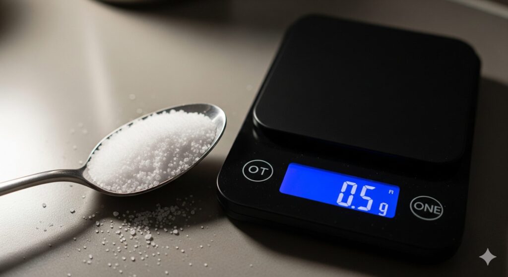 塩の計量、小さじ1杯は何グラム？