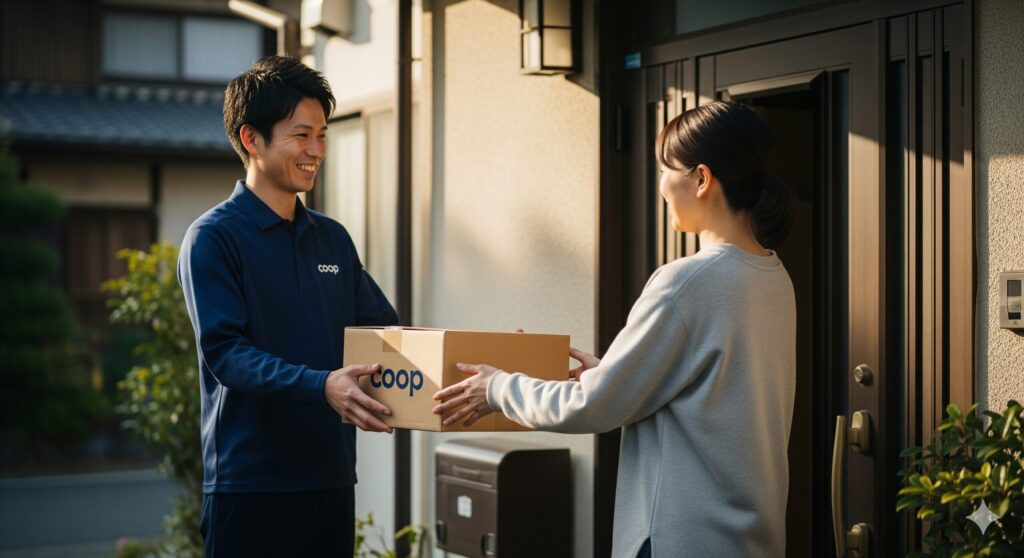 自宅に届く便利な宅配システム