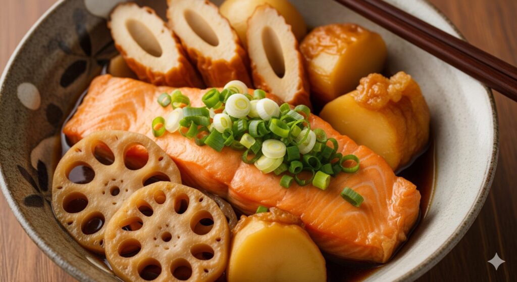 鮭・れんこん・ちくわで具沢山アレンジ