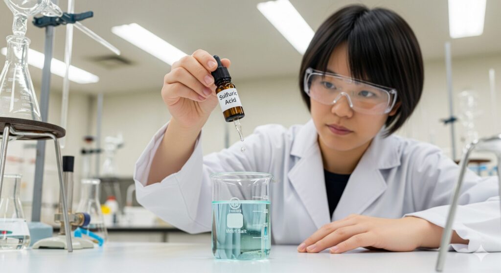 ⑨安定剤に硫酸を用いる理由