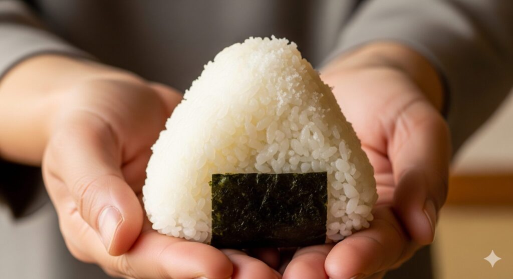 ンプルさが際立つ絶品塩おにぎり