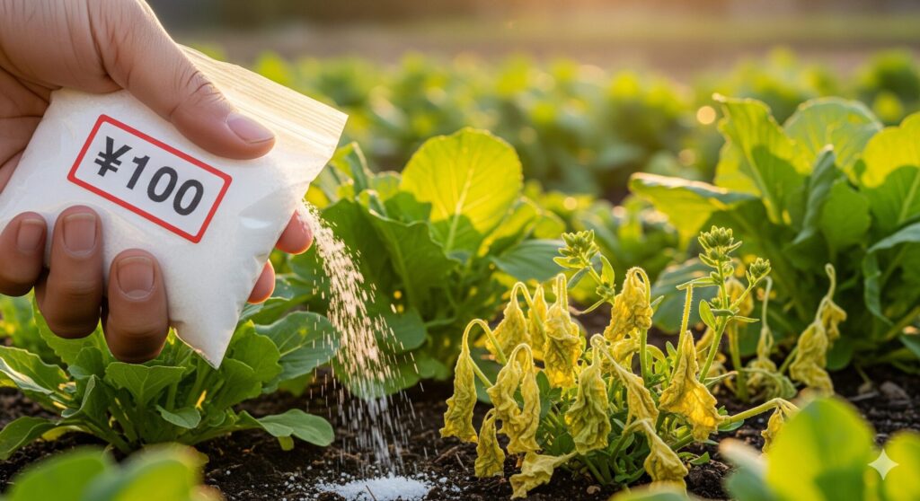 100均の塩は除草に代用できるか