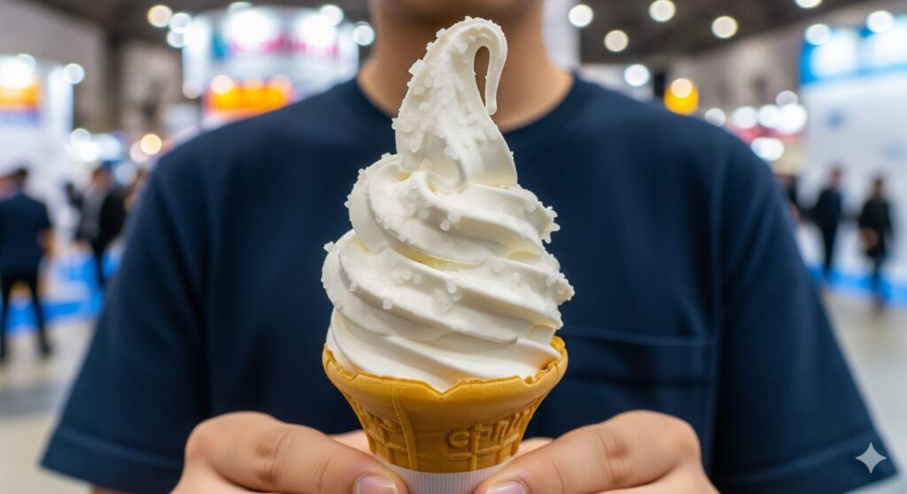 塩ソフトクリームと塩アイスは必食