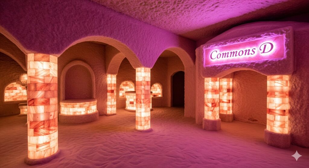 コモンズD館のピンクソルト空間