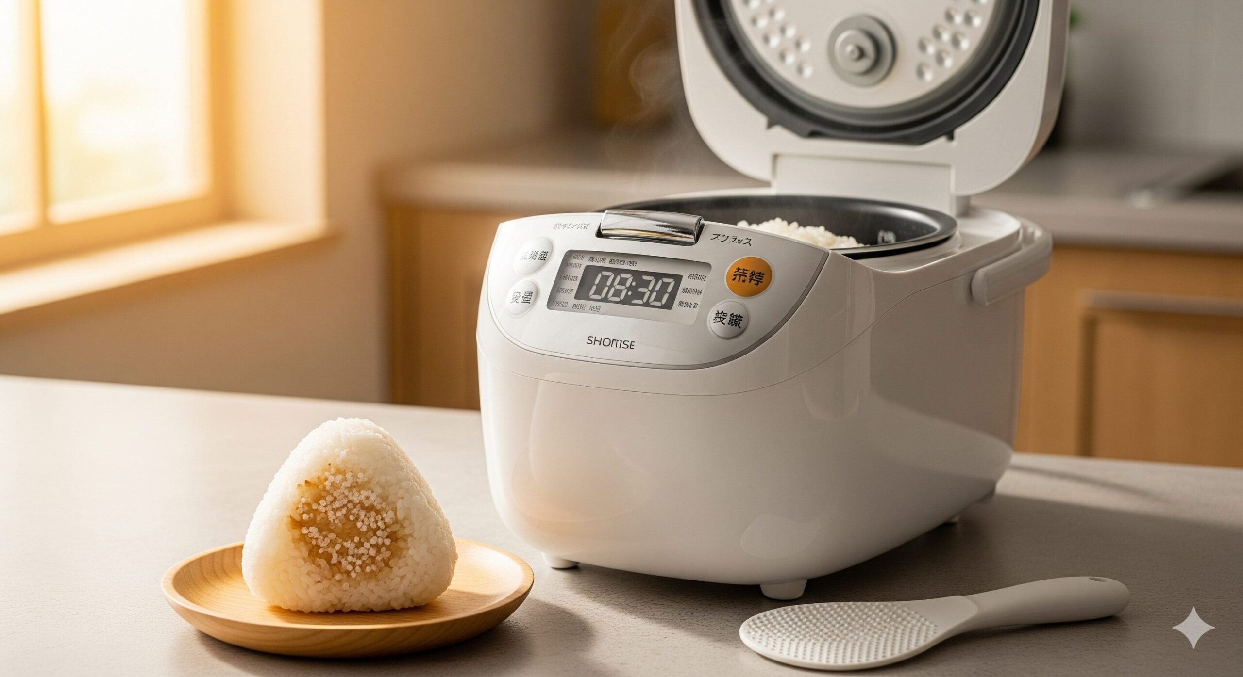 絶品塩おにぎりを炊飯器で作る基本レシピ